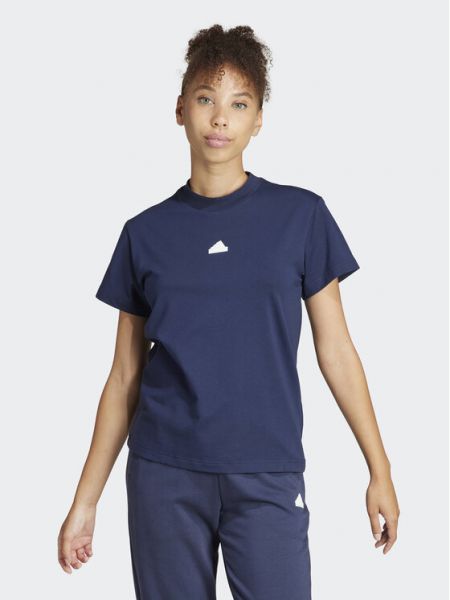 T-shirt brodé Adidas bleu
