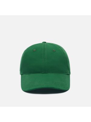 Хлопковая кепка Lacoste зеленая