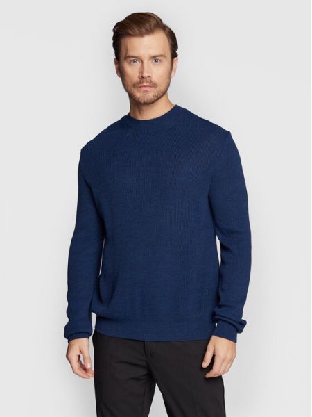 Sweter Sisley niebieski