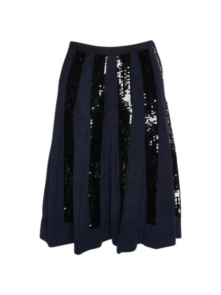 Spódnica bawełniana Dolce & Gabbana Pre-owned niebieska