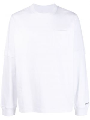 Džemper s printom Sacai bijela