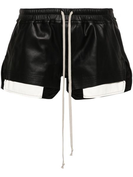 Læder shorts Rick Owens sort