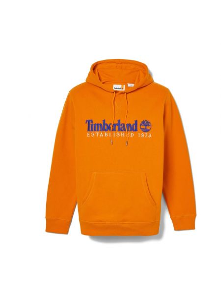 Bluza z kapturem Timberland pomarańczowa