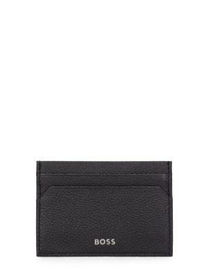 Δερμάτινος πορτοφόλι Boss μαύρο