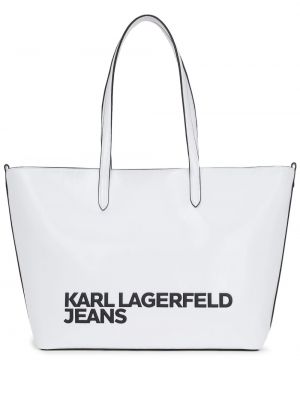 Shopper torbica Karl Lagerfeld Jeans bijela