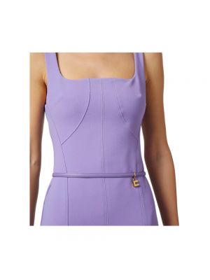 Mini vestido Elisabetta Franchi violeta