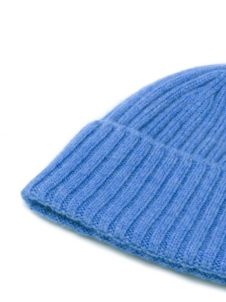 Kašmírový čepice Dell'oglio modrý
