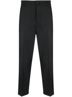 Pantaloni chino din bumbac Versace Jeans Couture negru