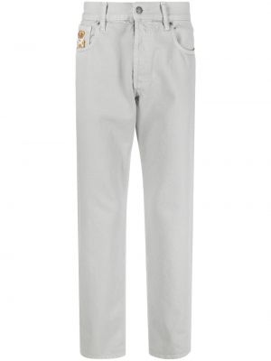 Rovné kalhoty Moschino šedé