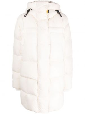 Палто с качулка Parajumpers бяло
