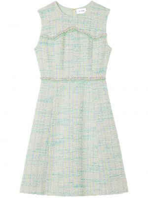 Sukienka mini tweedowa St. John zielona