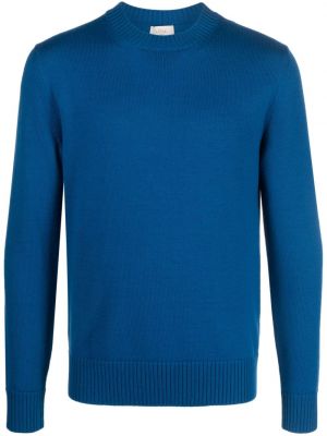 Maglione di lana con scollo tondo Altea blu