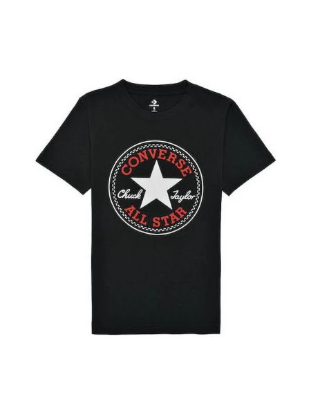 T-shirt mit print Converse schwarz