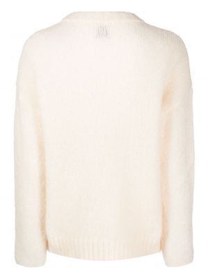 Sweter z okrągłym dekoltem Alysi biały