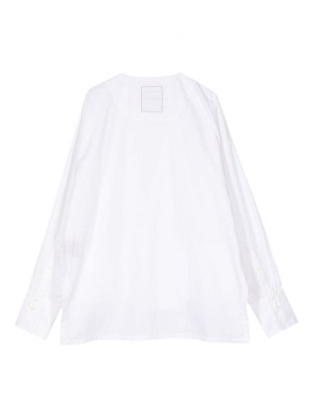Medvilninė lininė marškiniai Uma Wang balta