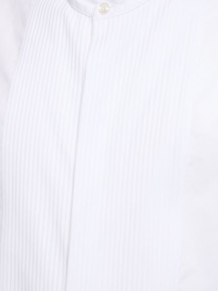 Bombažna srajca Giorgio Armani bela