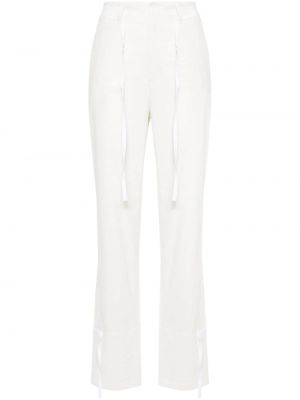 Pamučne hlače Lemaire bijela