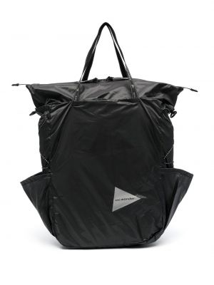 Τσάντα shopper με σχέδιο And Wander γκρι