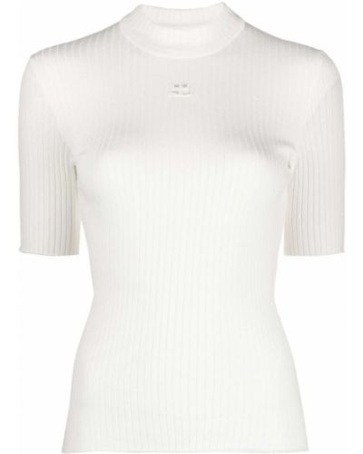 Jersey de tela jersey Courrèges blanco