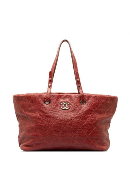 Nákupná taška Chanel Pre-owned červená