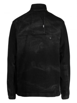 Bavlněná džínová bunda s oděrkami Boris Bidjan Saberi černá