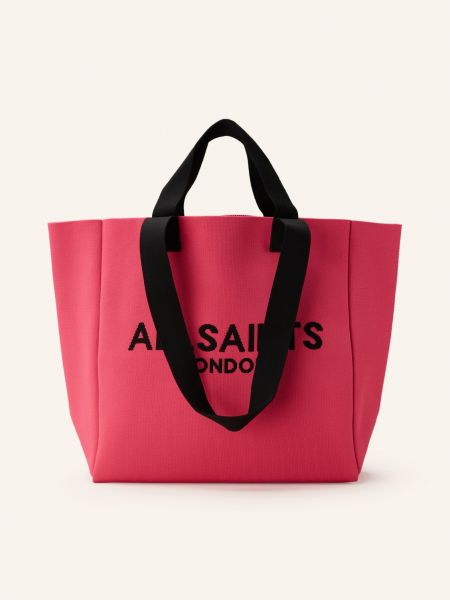 Shopper kabelka Allsaints růžová