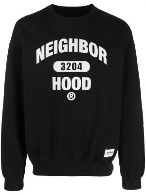 Raštuotas džemperis Neighborhood juoda