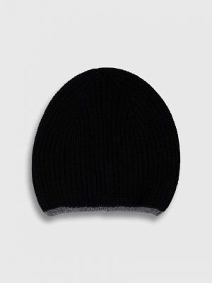Vlněný klobouk Emporio Armani černý