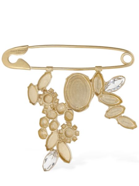 Blomstret broche Maison Margiela guld