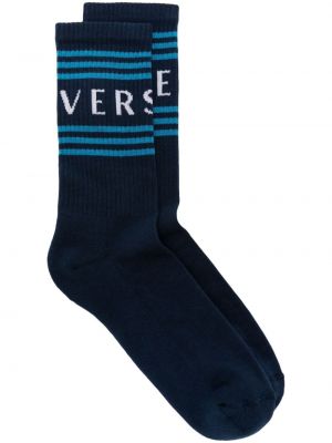 Nogavice Versace modra