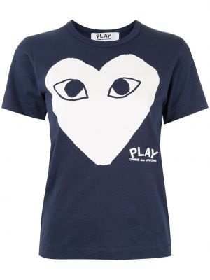 Tricou cu imagine Comme Des Garcons Play albastru