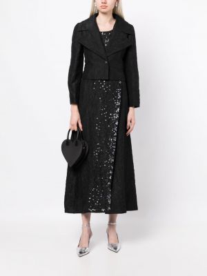 Černé šaty s flitry Chanel Pre-owned