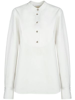Βαμβακερό πουκάμισο Chloé λευκό