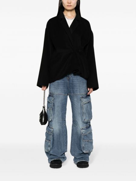 Kašmírová vlněná bunda Givenchy černá
