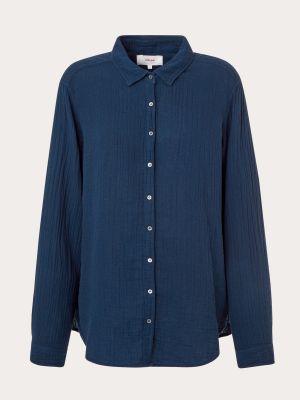 Camisa de algodón Xirena azul