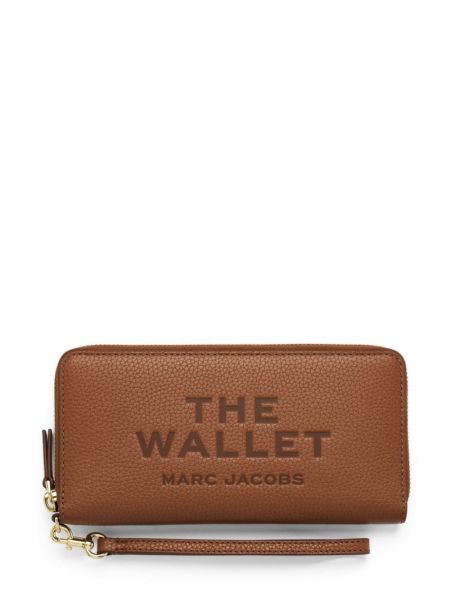 Nahast rahakott Marc Jacobs pruun