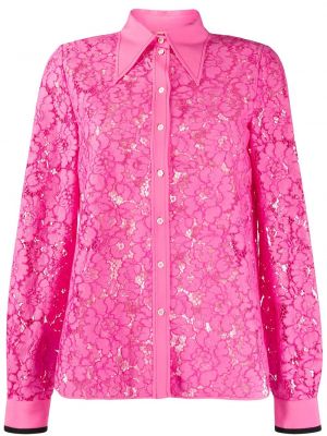 Camisa de flores de encaje Nº21 rosa