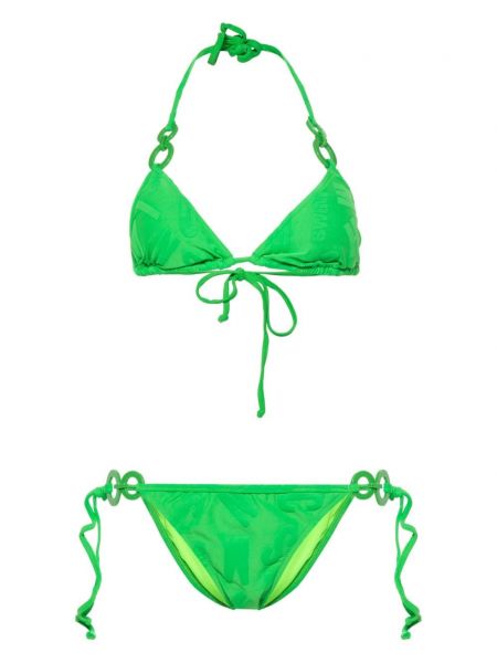 Bikini mit stickerei Moschino grün