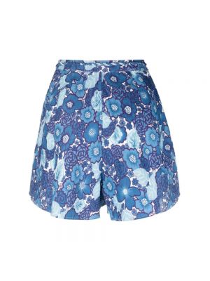 Pantalones cortos de flores con estampado Faithfull The Brand azul