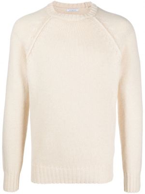 Pull en cachemire col rond Malo blanc