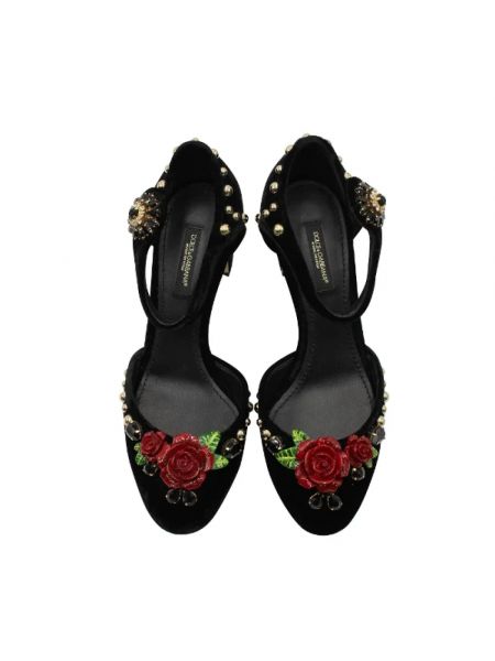 Calzado de terciopelo‏‏‎ Dolce & Gabbana Pre-owned negro