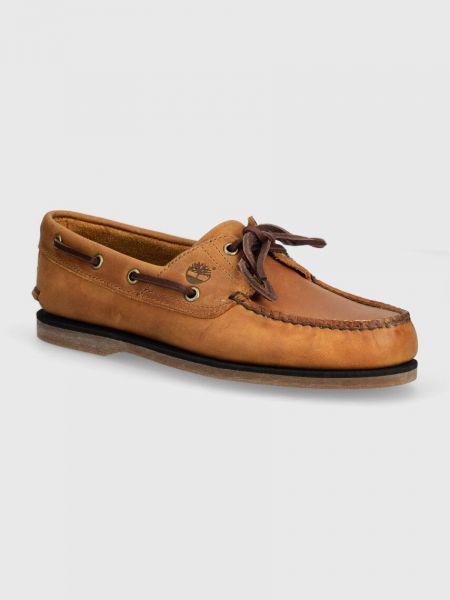 Pantofi din piele clasici Timberland bej