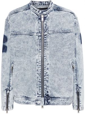 Džínová bunda na zip Five Cm modrá