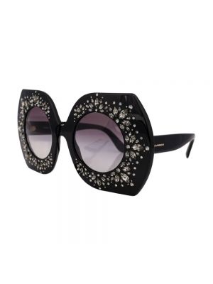 Okulary przeciwsłoneczne z kryształkami Dolce And Gabbana czarne
