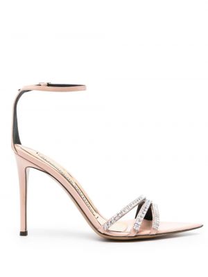Kožené sandály Alexandre Vauthier růžové
