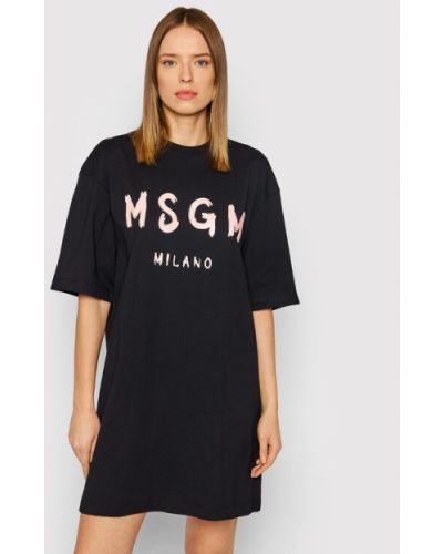 MSGM Hétköznapi ruha 3241MDA510 227298 Fekete Relaxed Fit