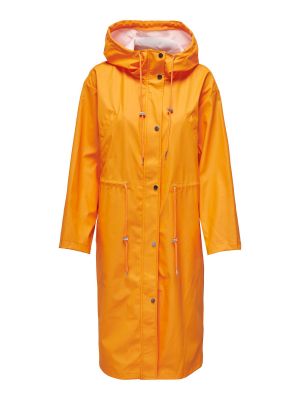 Πουπουλένιο παλτό Only πορτοκαλί
