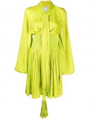 Коктейлна рокля Bottega Veneta зелено