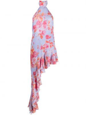 Асиметрична коктейлна рокля на цветя с принт The Andamane