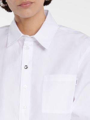 Camisa de algodón Coperni blanco